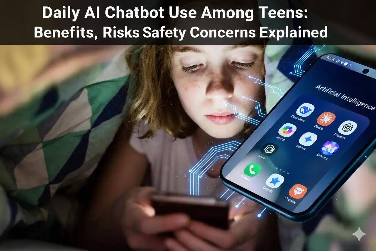 Daily AI Chatbot Use Among Teens: Benefits, Risks, and Safety Concerns Explained